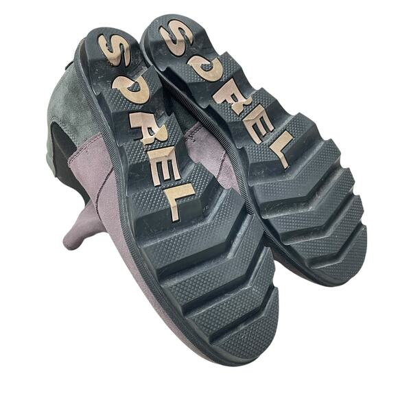 SOREL Joan of Arctic Wedge II Chelsea Boot Suede Purple Sage Size 10 NL3343-574 - Picture 10 of 12